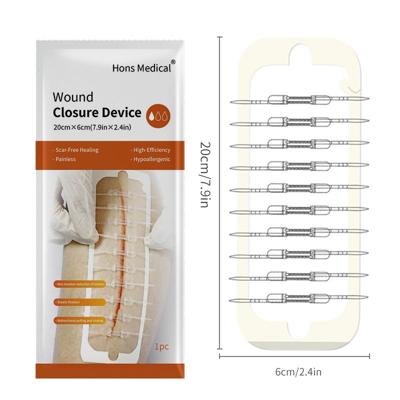 Zip sebészeti bőrzárás, Zip varratok Butterfly Bandaids, Hons Medical Wound Closure Device 10 klipek