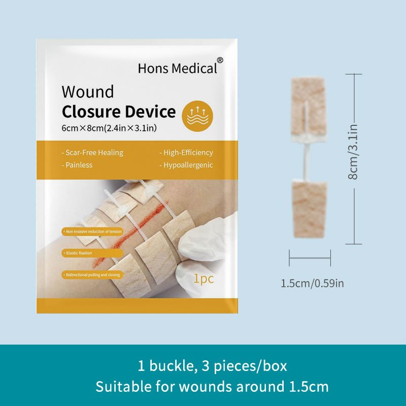 1 buckle wound closure device non-woven fabric, for first aid use