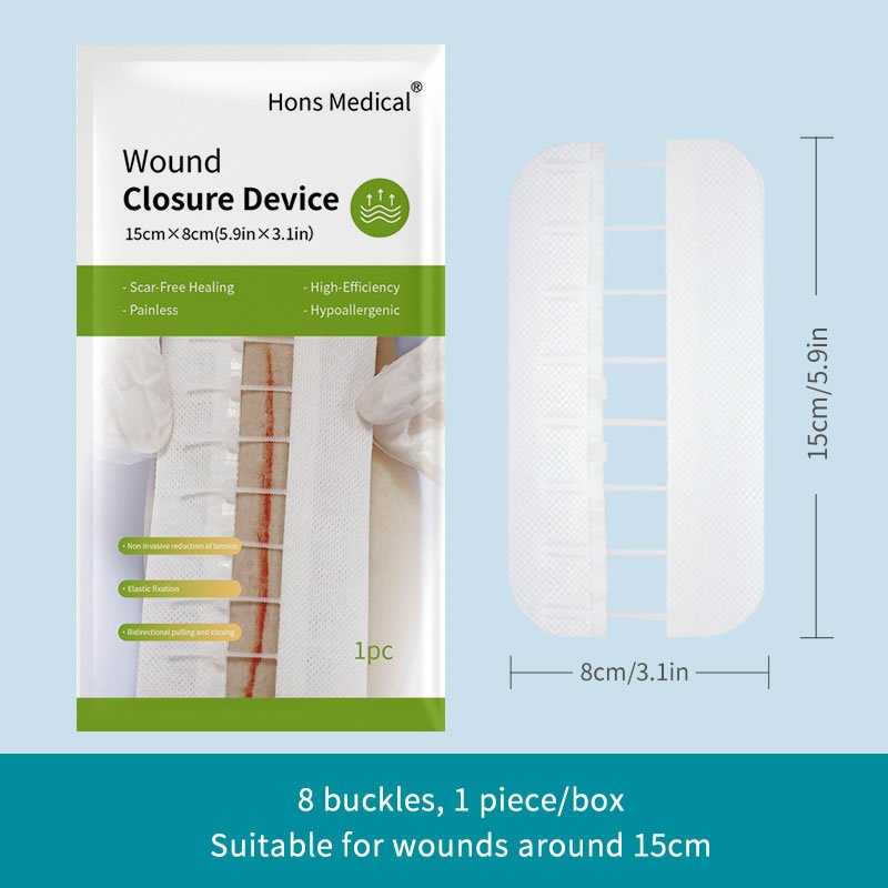 wound closure device 10 buckles for wound around 15cm, no stitch, suture free, for kids, adults and pregancy, or surgical needs